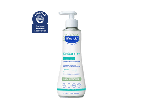 Stelatopia+ lipid-replenishing cream pump - Mustela USA - 1