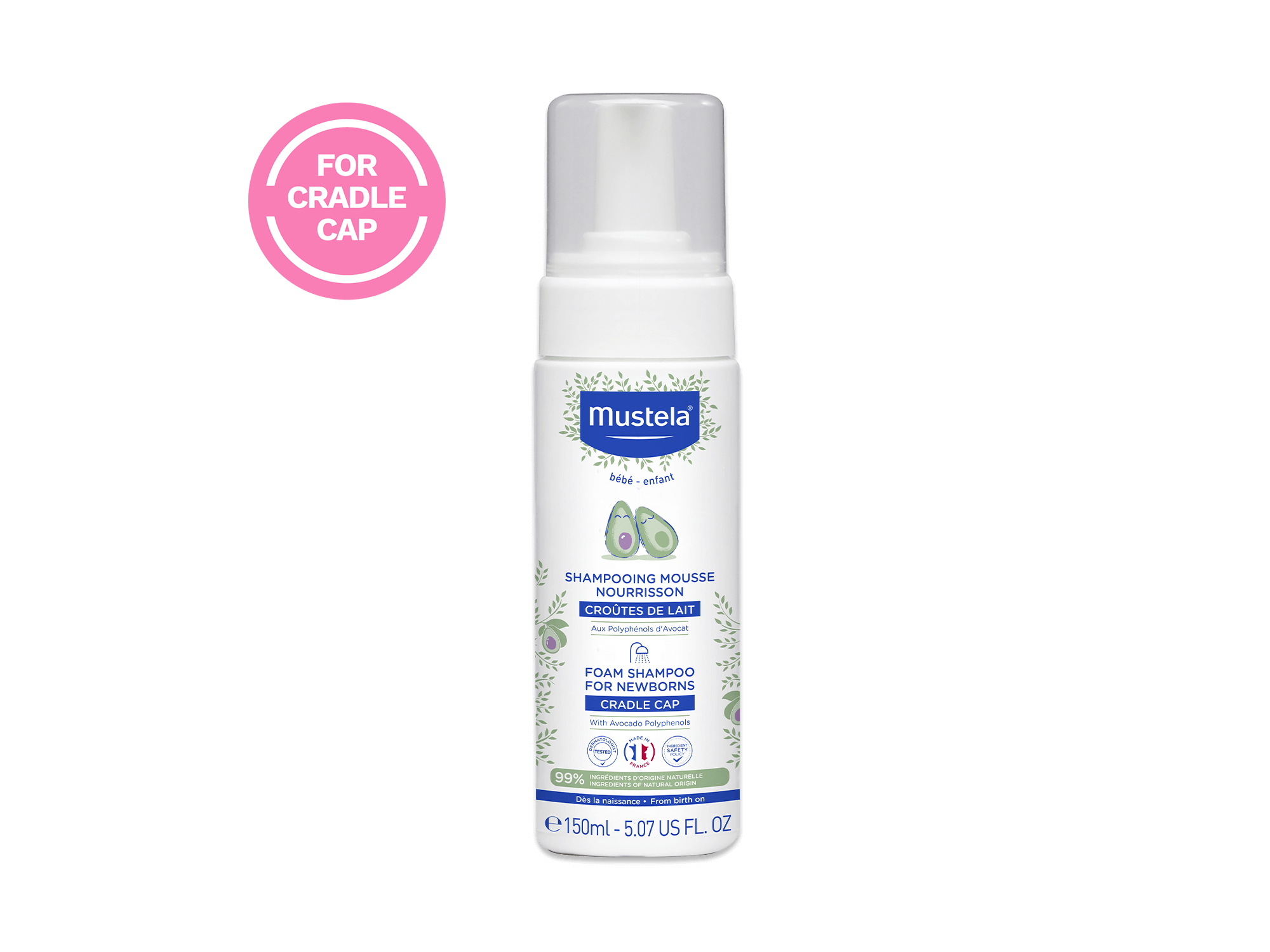 Mustela USA | Foam Shampoo for Newborns Cradle Cap