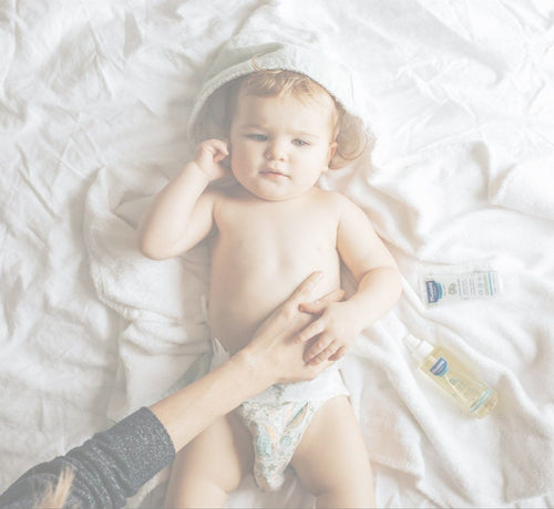 Baby ready for a diaper change - Mustela USA - 1