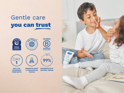 Stelatopia Intense eczema-friendly certifications and safety seals - Mustela USA - 3