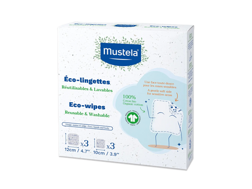Reusable eco wipes - Mustela USA - 1