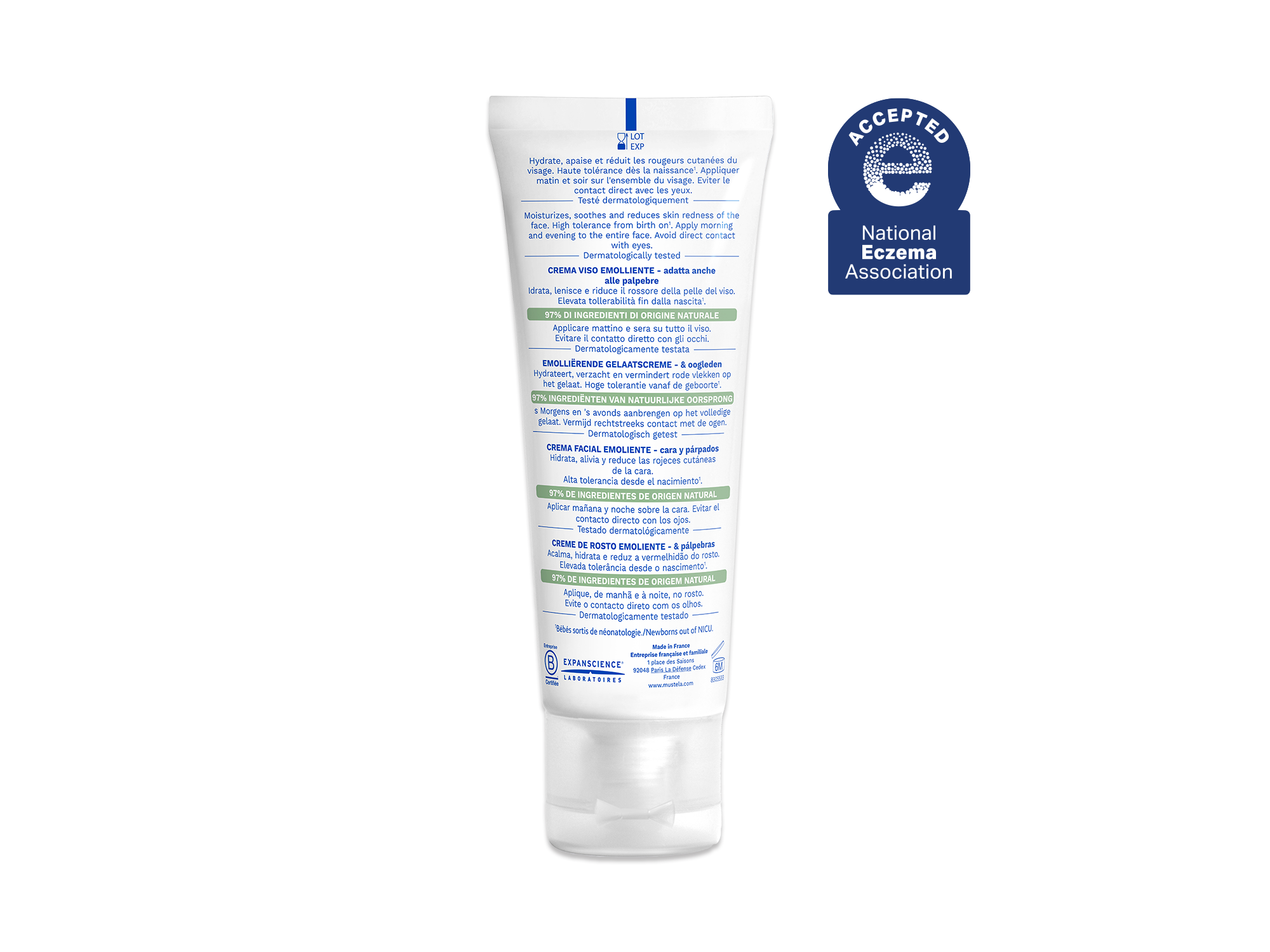 Stelatopia Emollient Face Cream For Baby Eczema