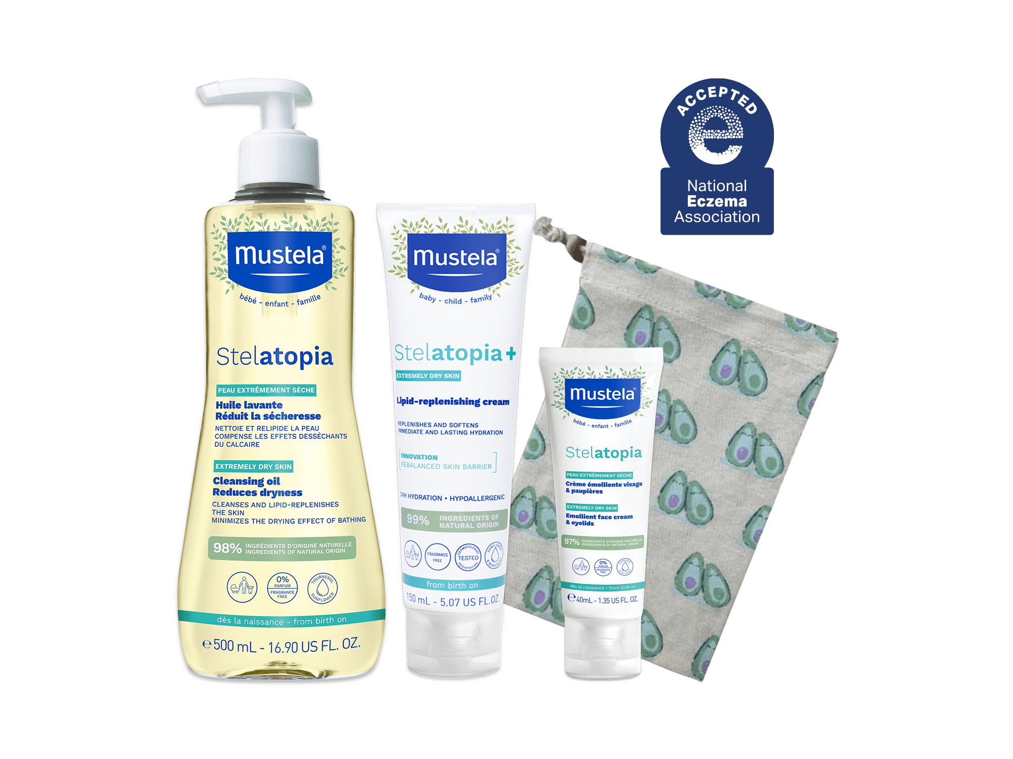 Stelatopia Eczema Bath Time Bundle And Gift Set