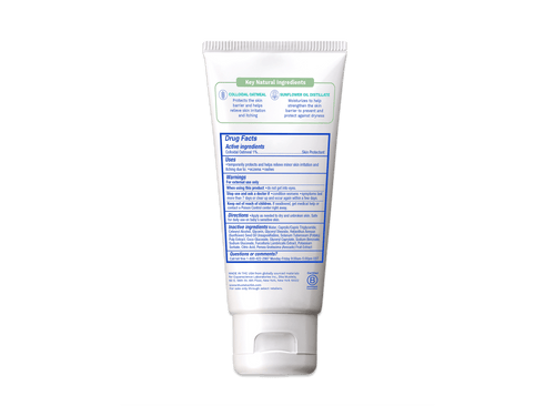 Back of Mustela Stelatopia Intense Eczema Cream – drug facts, directions, ingredients including colloidal oatmeal and sunflower oil. - Mustela USA - 2