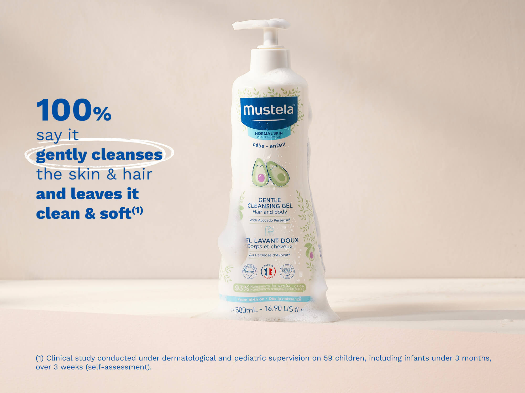 Gentle Cleansing Gel (2 Pack) - Baby's Hair & Body - Mustela USA