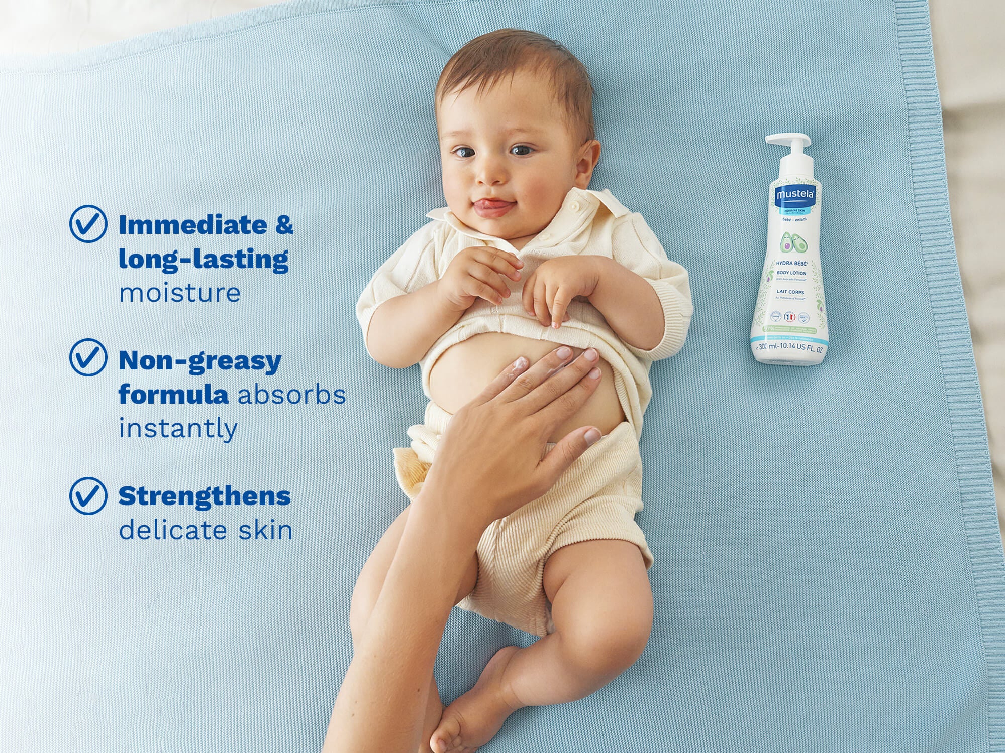 Hydra Bebe Body Lotion With Avocado Perseose - Mustela USA