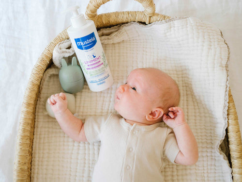 Mustela USA | Liniment in a cradle with baby - Mustela USA - 3