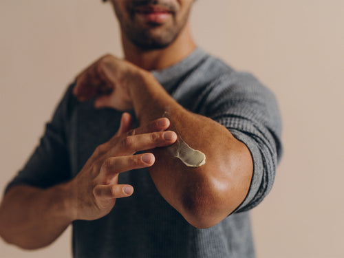 Mustela USA | Multi Purpose Balm with 3 Avocado Extracts on a men's skin - Mustela USA - 3