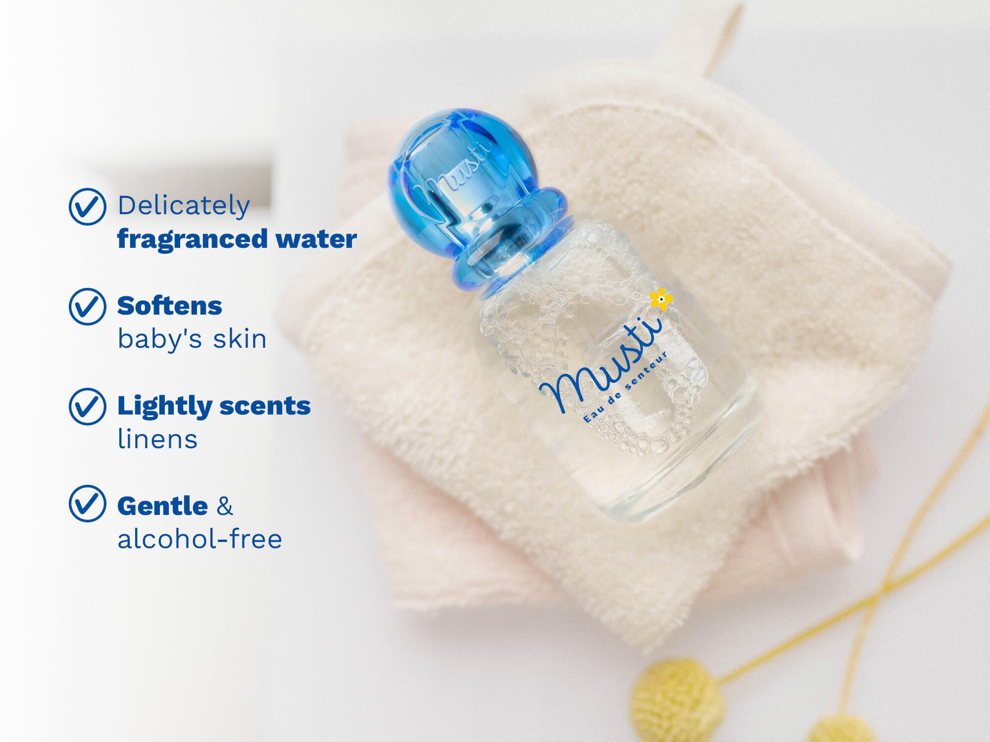 Musti Eau De Soin Spray (Alcohol-Free Baby Perfume) - Mustela USA