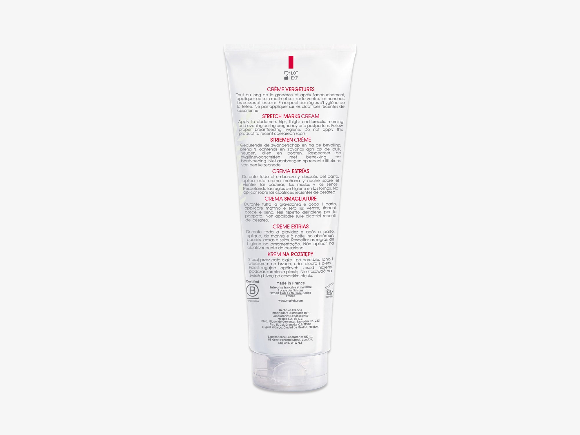 Crème anti-vergetures (stretch marks) 250ml 