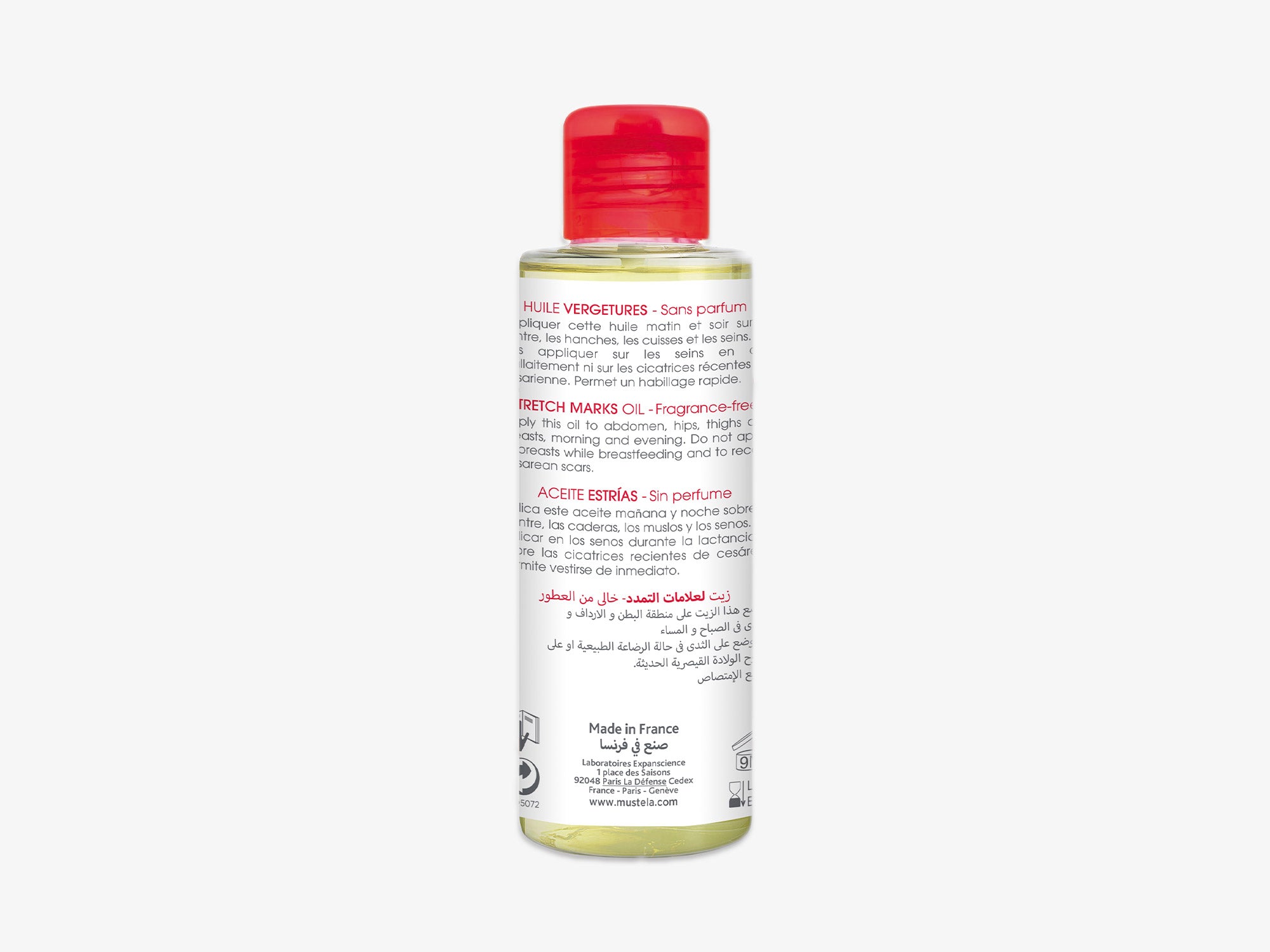Mustela oil stretch sales marks
