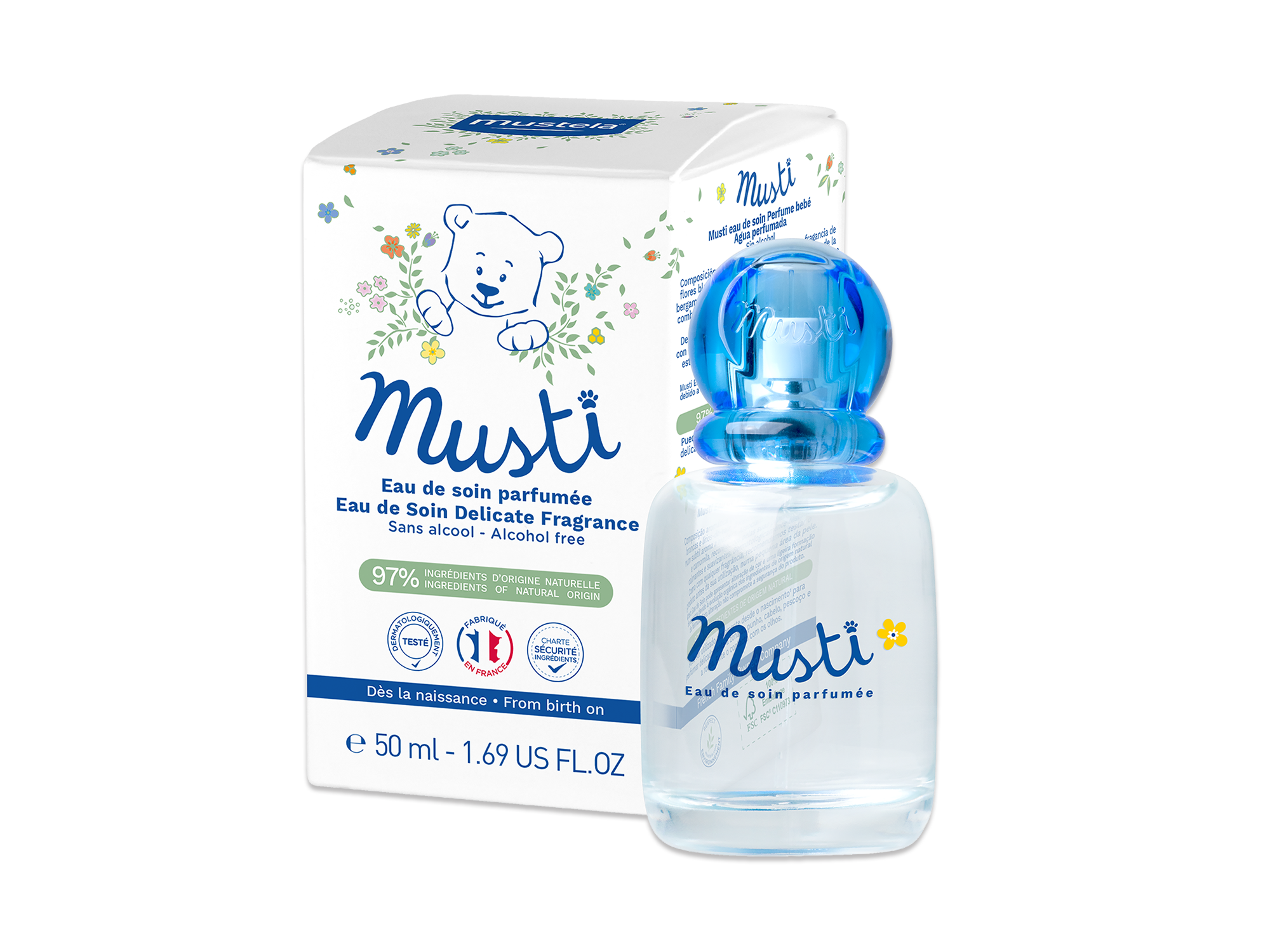 Mustela México - Que tu bebé cautive a todo el mundo con el tradicional  aroma de Mustela con Musti, agua de colonia.