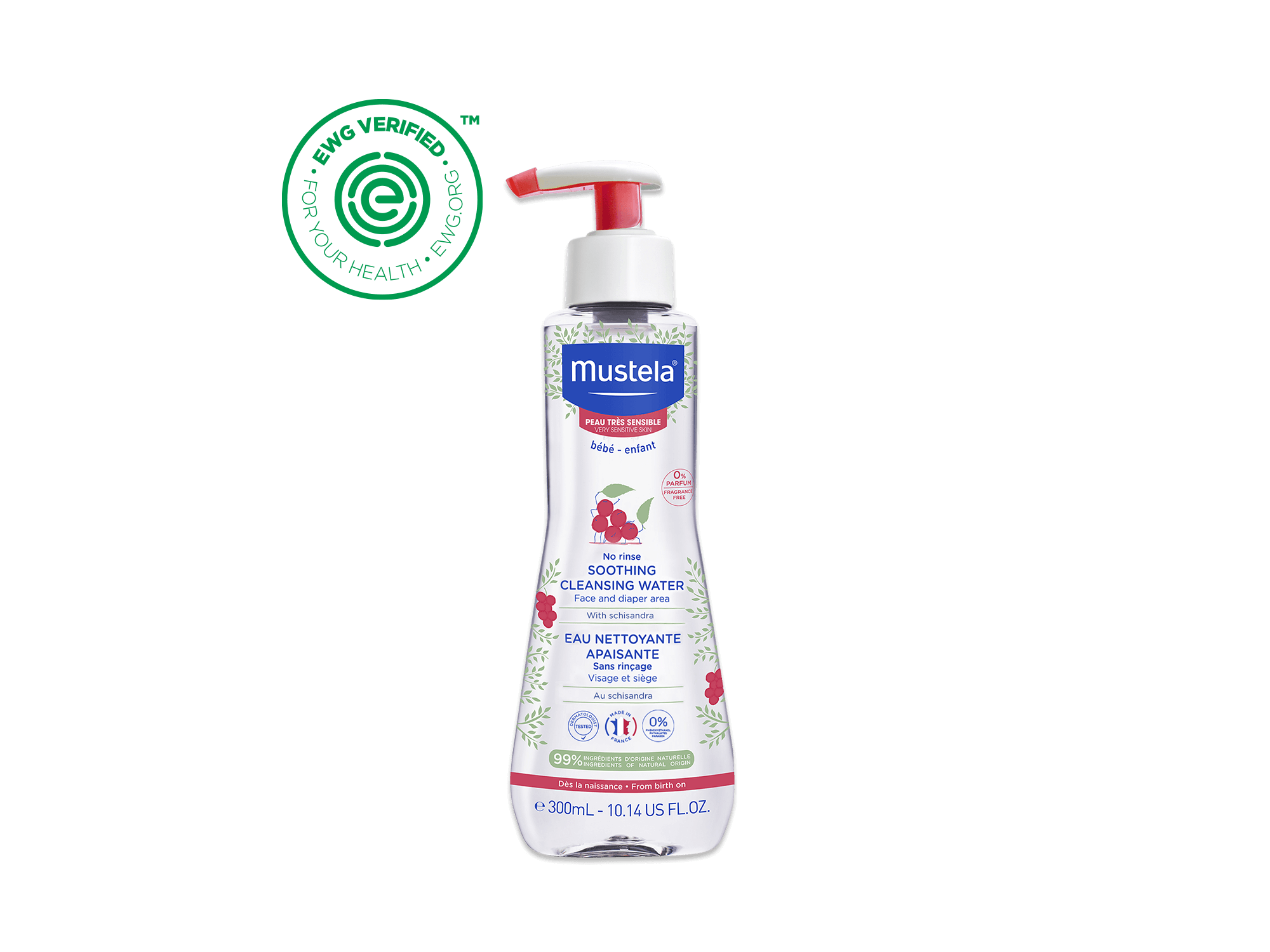 No-Rinse Soothing Micellar Cleansing Water - Mustela USA