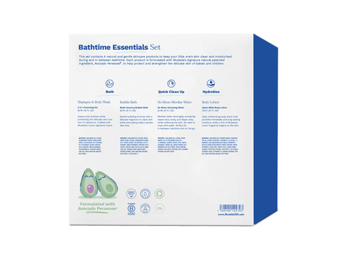 Mustela USA | Bathtime Essentials Gift Set Ingredient list - Mustela USA - 2