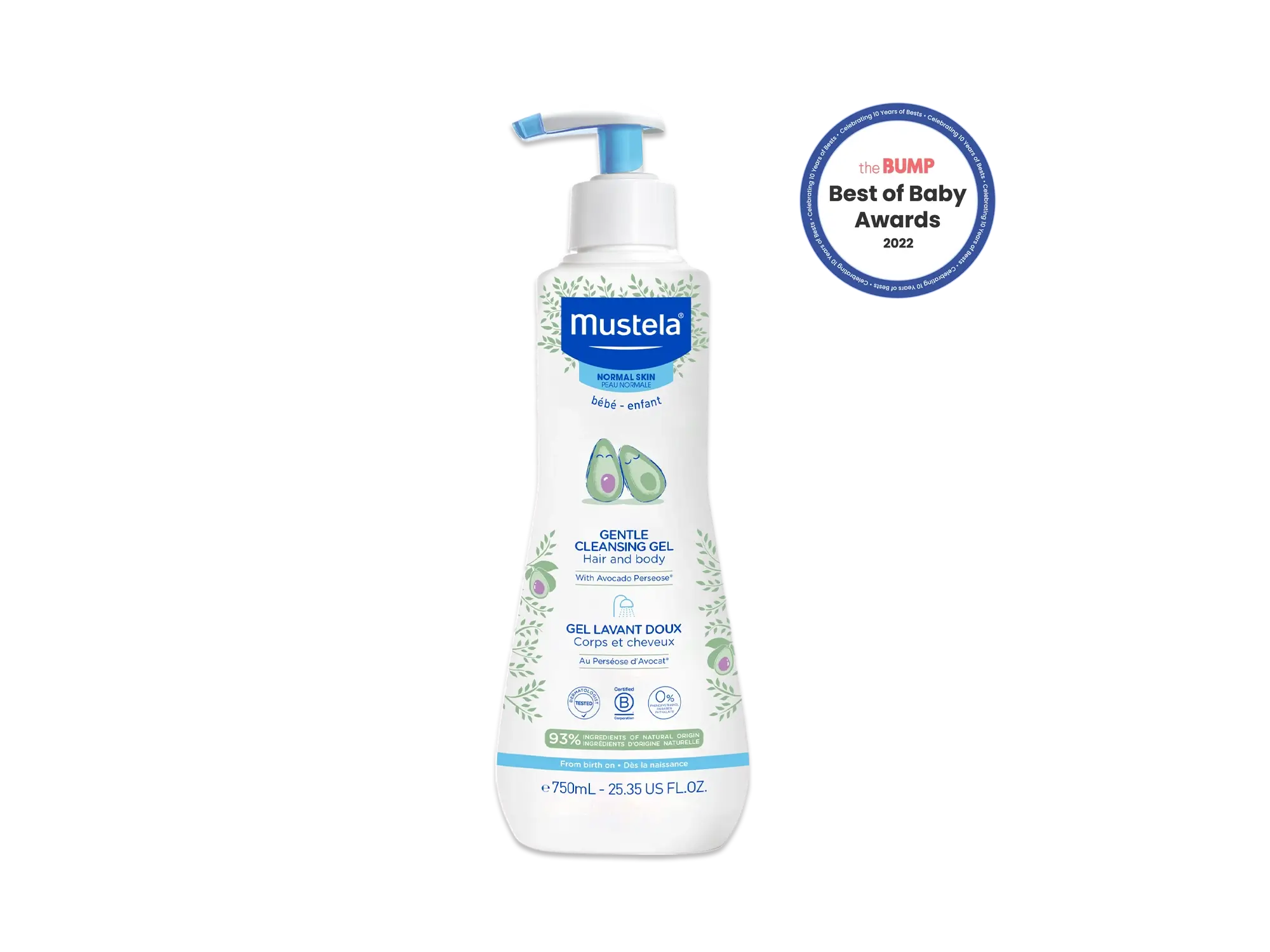 Mustela gentle deals cleansing gel 750ml