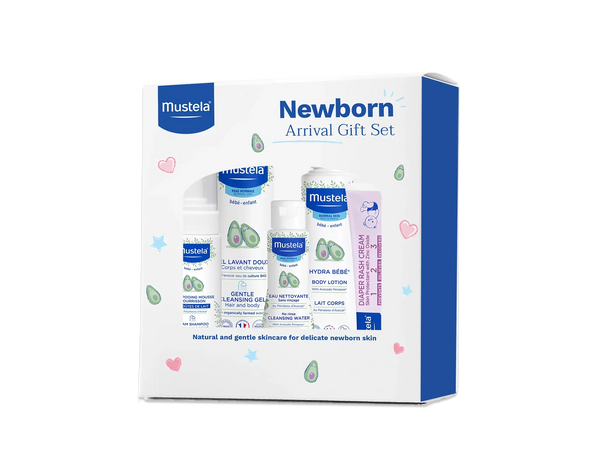 Newborn Arrival Gift Set Natural Skincare Products Mustela USA
