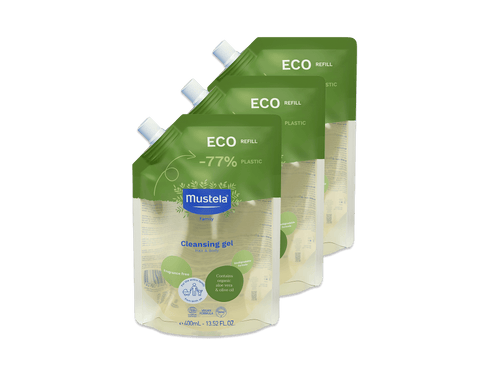 Mustela USA | Cleansing Gel Eco - Refill 3 Pack - Mustela USA - 6