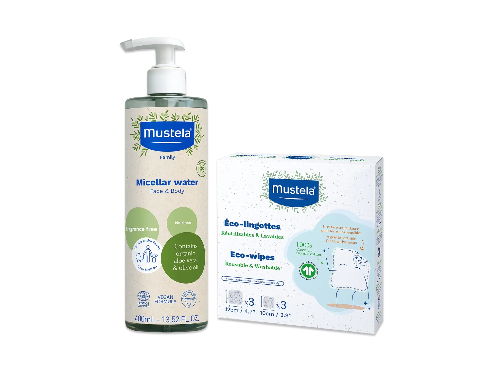 Reusable Eco-Friendly washable Cleansing Wipes and organic