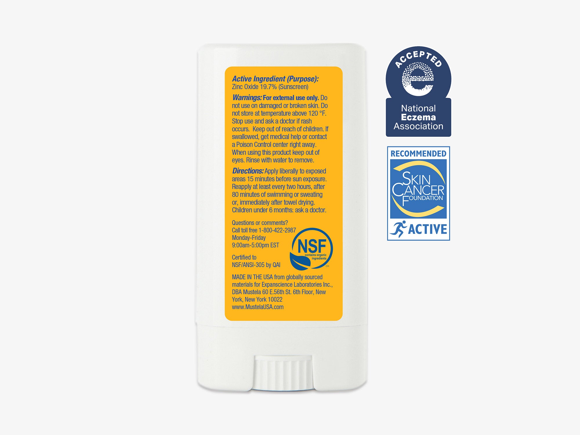 SPF 50 Mineral Sunscreen Stick For Face And Body