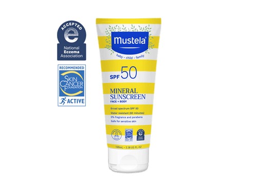 Mustela USA | SPF 50 Mineral Sunscreen Lotion Tube | Accepted by National Eczema Association | Recommended by Skin Cancer Foundation - Mustela USA - 1