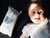 Picture of baby laying next to Certified Organic Water Wipes with Cotton and Aloe