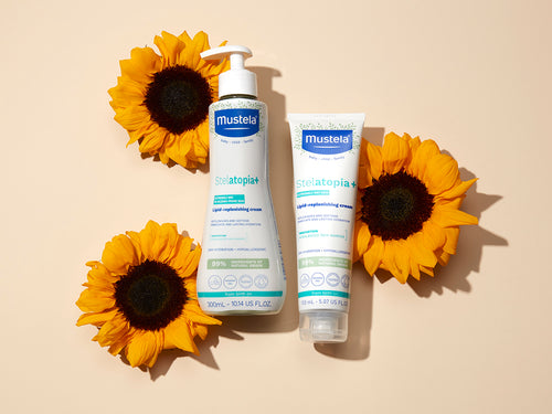 Mustela USA | Stelatopia+ Lipid-Replenishing Cream Pump with sunflowers - Mustela USA - 3